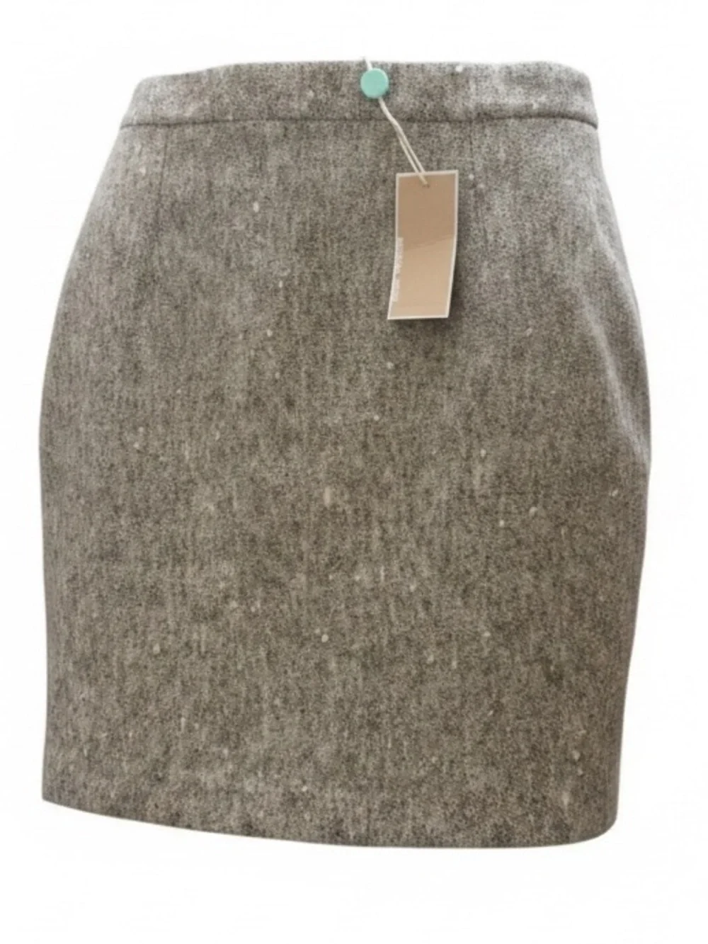 Michael Kors Made in Italy Tweed Mini Skirt Beige Tan Gray Size 6‎ NEW